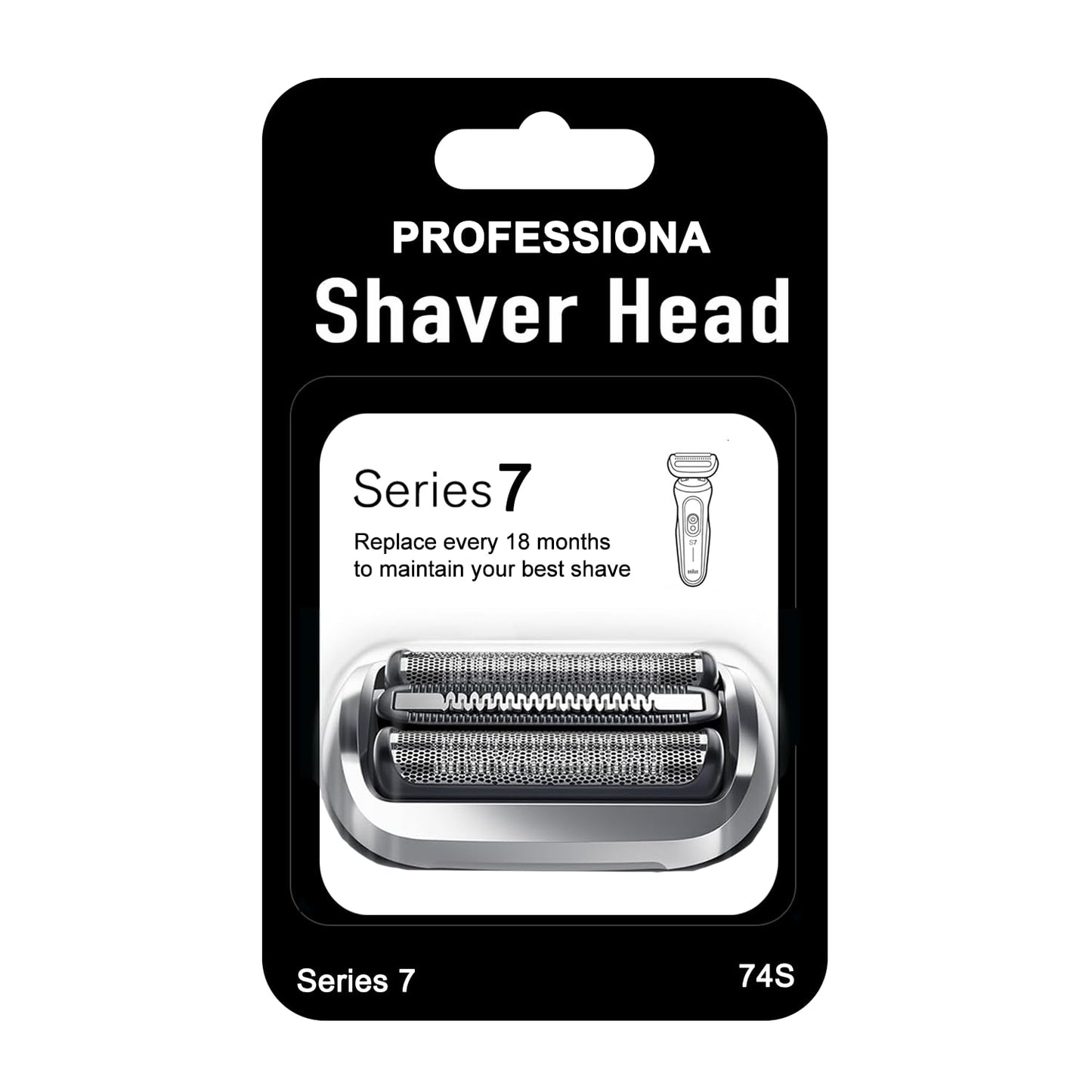 2PAKCS 74S Series 7 Electric Replacement Shaver Head Accessories Series 7 Electric Shaver blade Compatible with Braun Series 7 7120s, 7125s, 7127cs, 7171cc, 7175cc, 7185cc and 7189cc