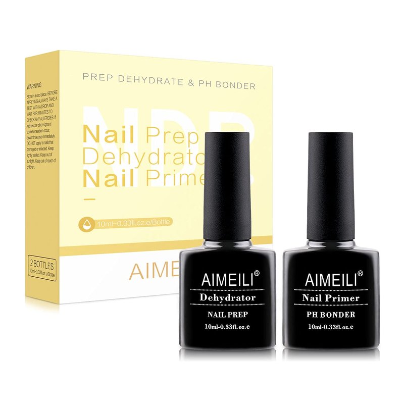 AIMEILI Nail Prep Bond Primer - Quick Dry Dehydrator & Rubber Base Gel for Nails | 15ml