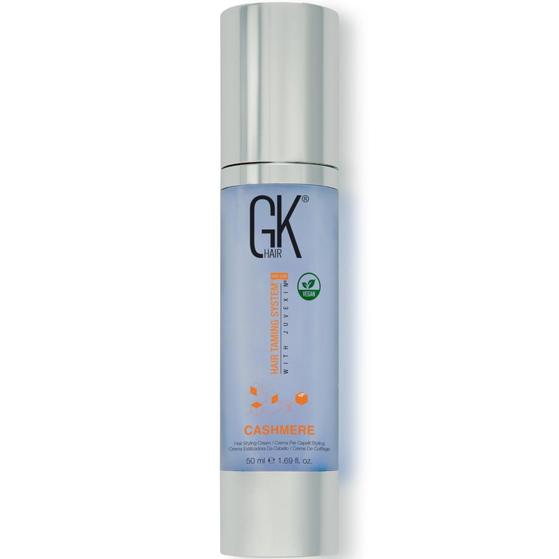 GK HAIR Cashmere Hair Cream 1.69 Oz – Smoothing & Shine Styling Cream with Argan Oil, Anti Frizz Hair Cream for Soft, Silky & Manageable Hair, Lightweight Styling Cream for All Hair Types