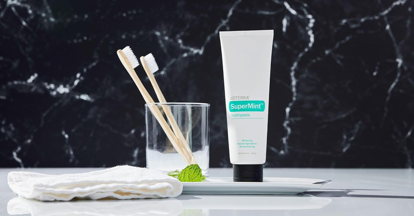 doTERRA SuperMint Toothpaste - Natural Whitening Formula | 125g Tube