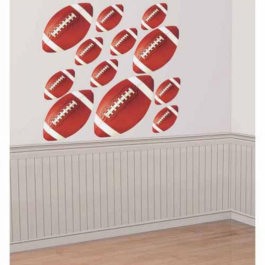 Football Value Pack Assorted Cutouts - 8.5" x 10.5" x 13" - (Pack Of 12) | Perfect For Game Day & Sports-Themed Parties