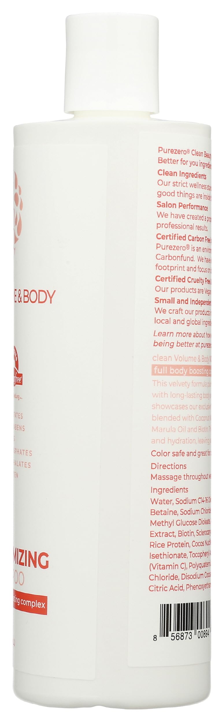 Purezero, Shampoo Volumizing Salon Series, 12 Ounce