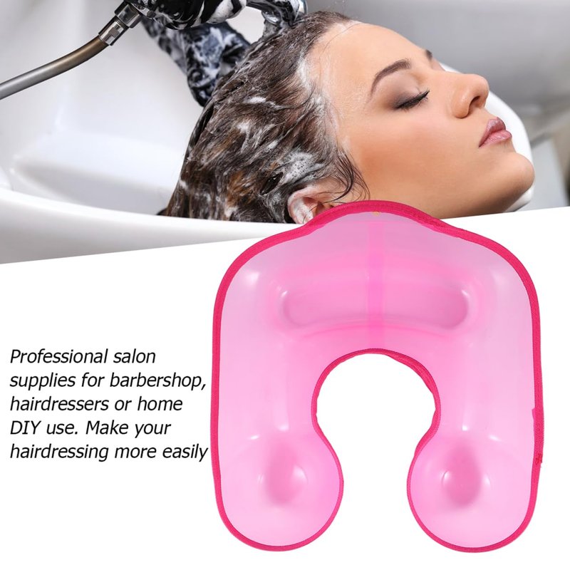 FRCOLOR Waterproof Hair Perm Neck Tray 12.6X13.78X2.95In Plastic Hairdressing Bowl for Salon and Home DIY Hair Styling Perm Solution Catcher