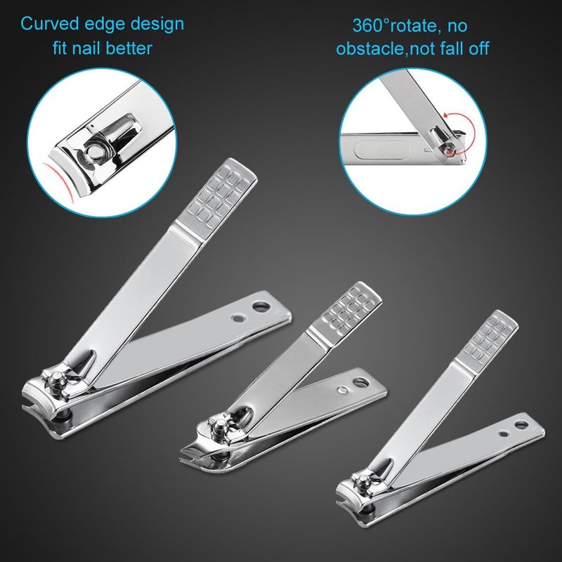 Yougai Nail Clippers Set - 18 Pcs Professional Manicure Pedicure Kit Gifts for Fathers Day Men Women, Stainless Steel Fingernail Toenail Cutters, Nail Care Grooming Tools with Leather Travel Case
