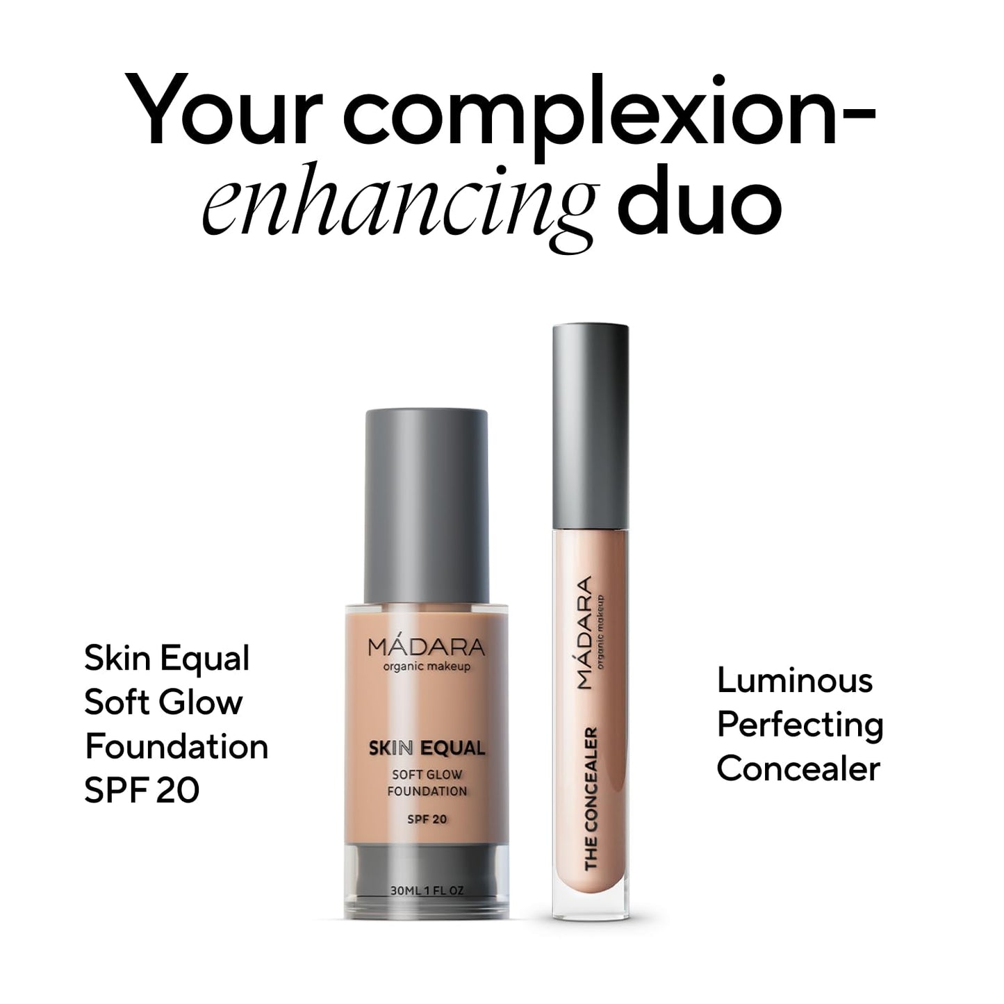 MÁDARA Skin Equal Soft Glow Mineral Foundation SPF15 Shade Rose Ivory 30, Liquid Foundation with Hyaluronic Acid for Mature Skin, Medium Coverage, Dewy Finish, Vegan, COSMOS Natural Certified 30 ml