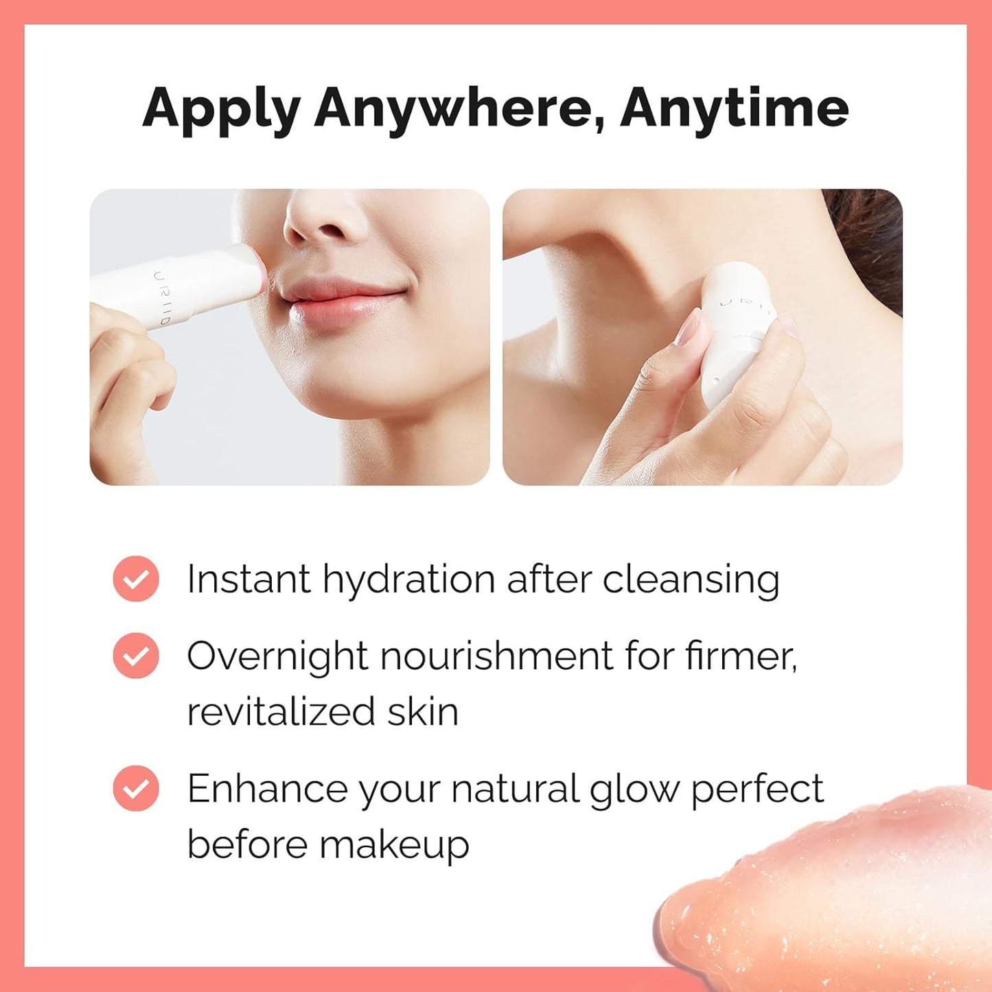Collagen Multi Ampoule Stick - Hydrating Anti-Aging Balm for Wrinkle Care & Brightening | 10g Portable Skincare