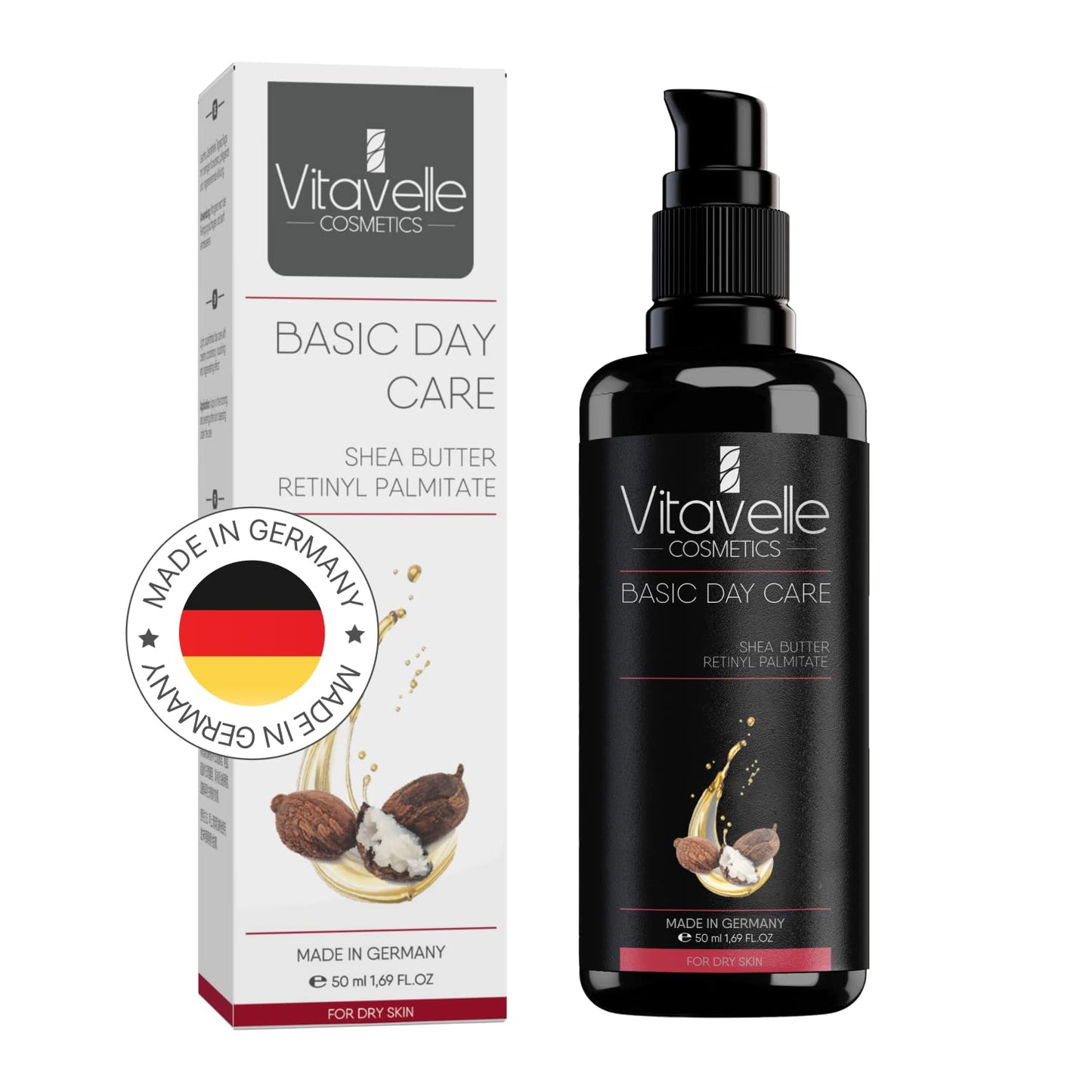 VITAVELLE Rich Face Cream for Dry Skin - Nourishing Daily Moisturizer with Shea Butter | 1.69 Fl Oz
