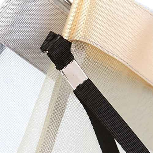 Sea Team 6pcs Multicolored Portable Travel Toiletry Pouch Nylon Mesh Cosmetic Makeup Organizer Bag with Zipper (ST-CB0616)