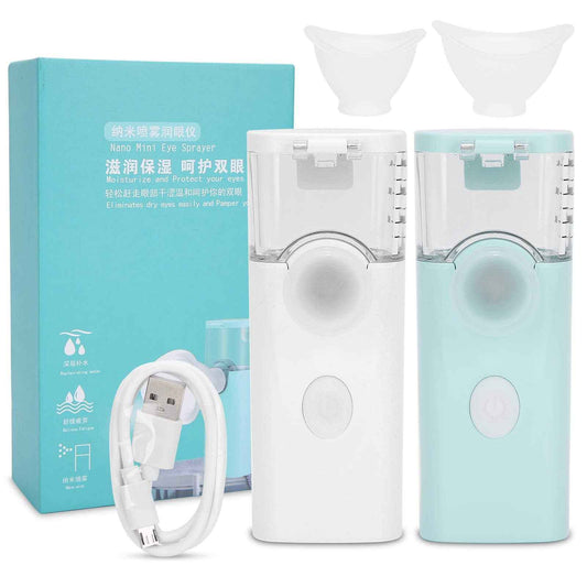 Eye Sprayer, Mini USB Charging Handheld Eye Care Spray Professional Mist Portable Eye Moisturizing Cleaning Soothing Machine Eye Cleaner Eyelid Cleanser Tool for Adult &