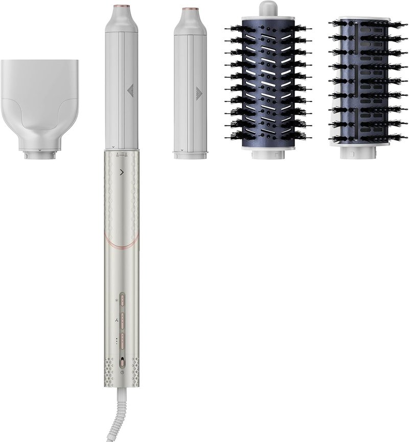 Hair Dryer Brush,Replacement for Shark, 5-in-1 Blow Dryer 110,000 RPM for Fast Drying, Multi Hair Air Styler with Auto Wrap Curlers Wand,Magic Air Styler for Curling Volumizing Straightening Styling