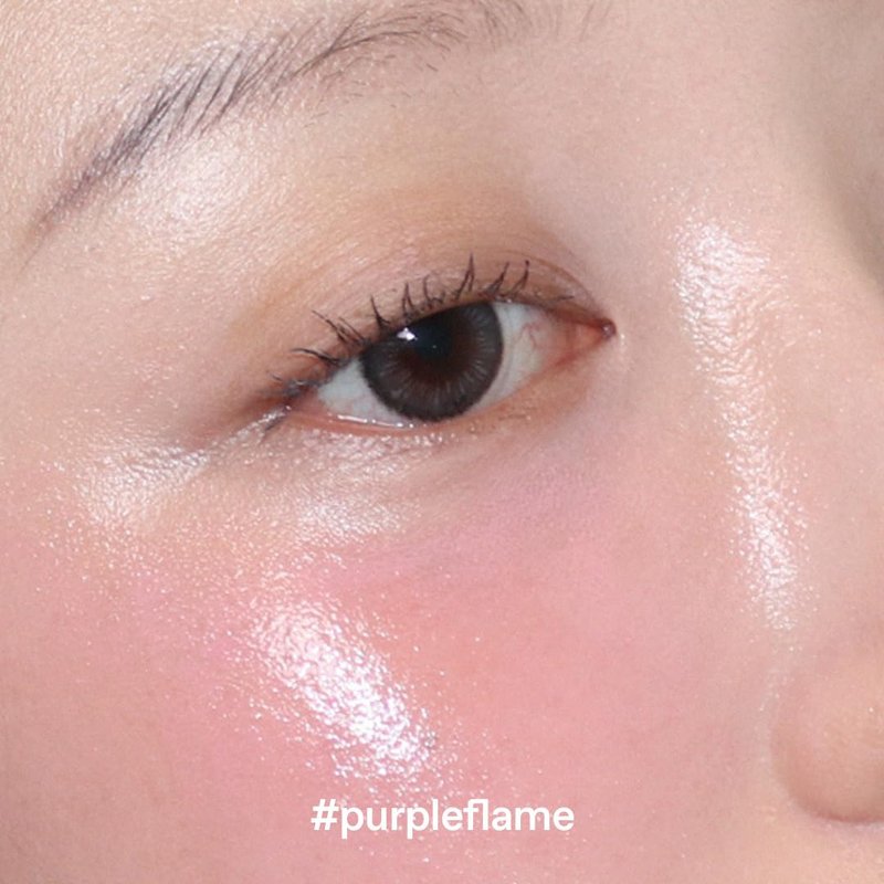 glow liquid blush #purpleflame, lightweight, dewy radiant finish, buildable, long-lasting colour, 3‑layer oil blush, healthy glow for cheeks, 2.7 oz