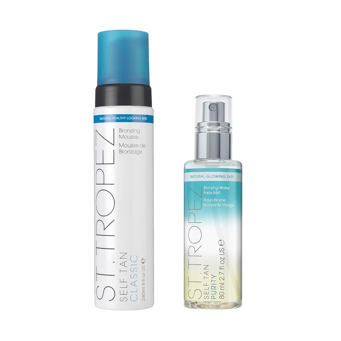 St. Tropez Face & Body Bundle - Classic Mousse & Purity Face Mist | Streak-Free, Vegan Formula