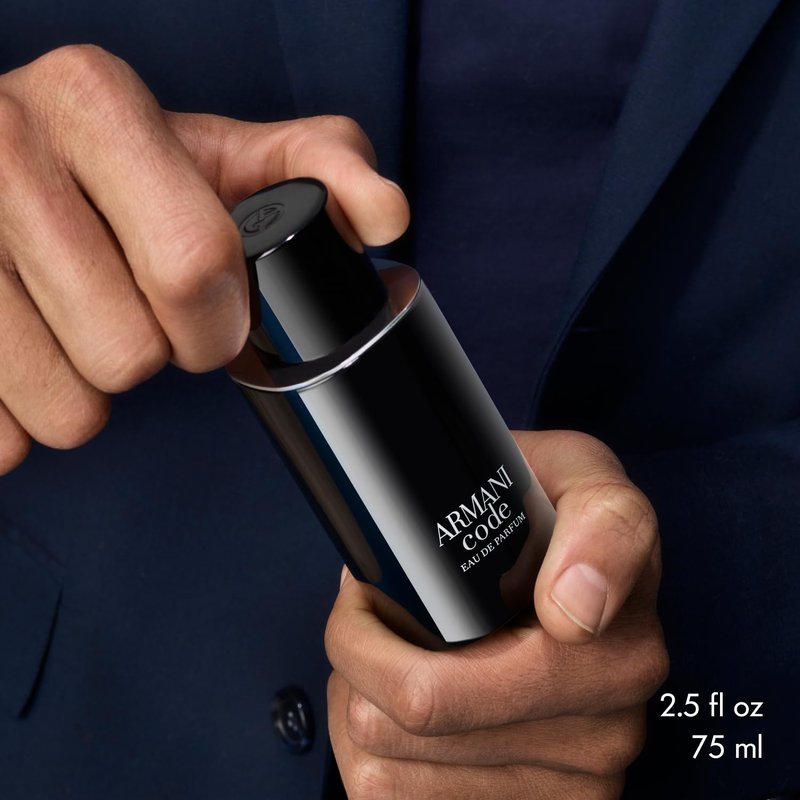 Armani Beauty Code Eau de Parfum for Men | Fougère Ambery Spicy Fragrance with Green Mandarin, Nutmeg & Tonka Bean Notes