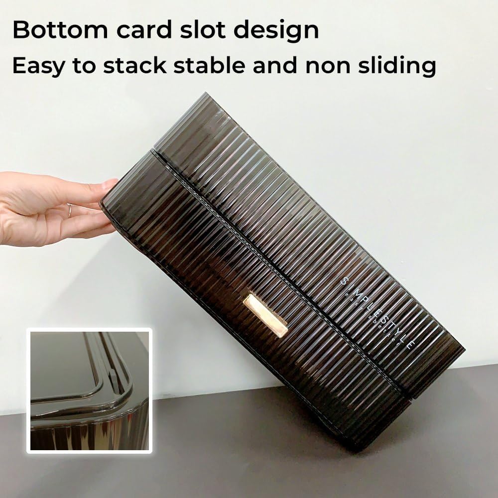 Makeup Organizer with Drawers - Stackable Skincare & Cosmetic Storage for Vanity | Bathroom & Desk Countertop