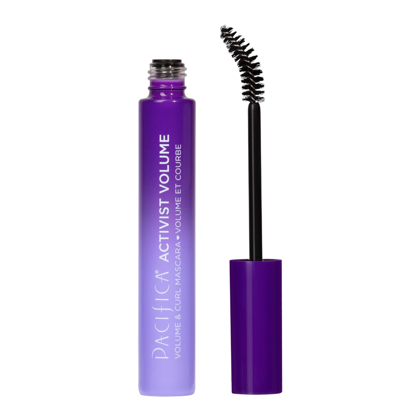 Pacifica Activist Volume & Curl Mascara – Instant Curling & Volumizing Mascara, Plant Waxes & Fibers Formula, Vegan Brush, Clean Vegan, 0.24 oz, Glass Bottle, Vegan Ophthalmologist Tested
