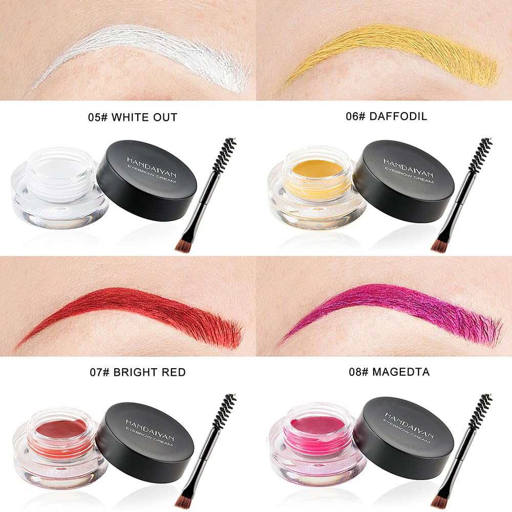 HANDAIYAN 8-color Waterproof Multifunctional Eyebrow Cream & Eyeliner Cream