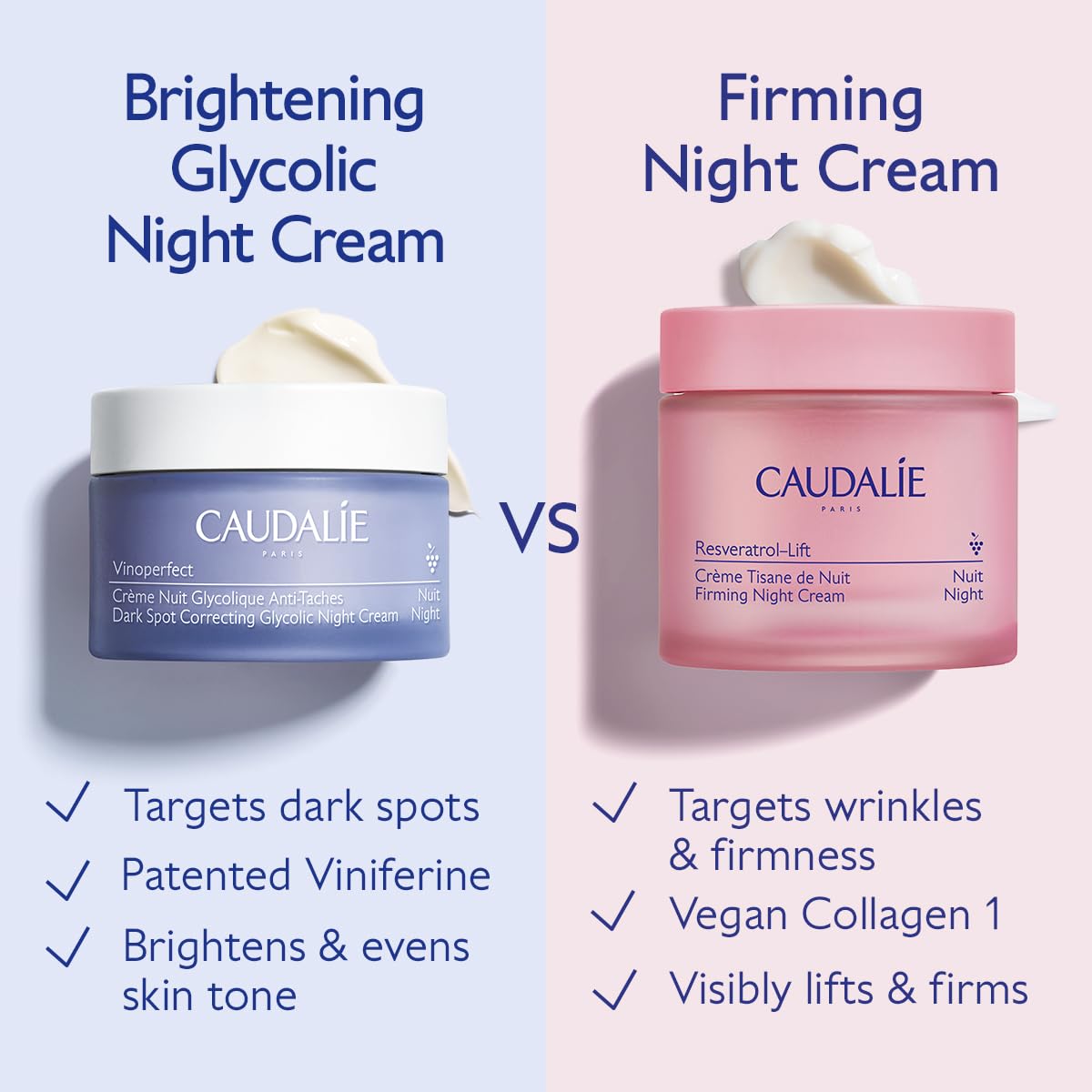 Caudalie Vinoperfect Dark Spot Brightening Glycolic Night Cream - 1.6 Fl. Oz