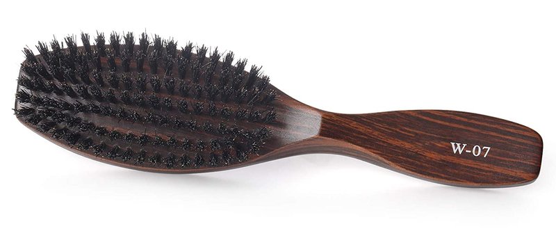Natural Boar Bristle Hair Brush - Wooden Handle for Fine Hair | Unisex Design