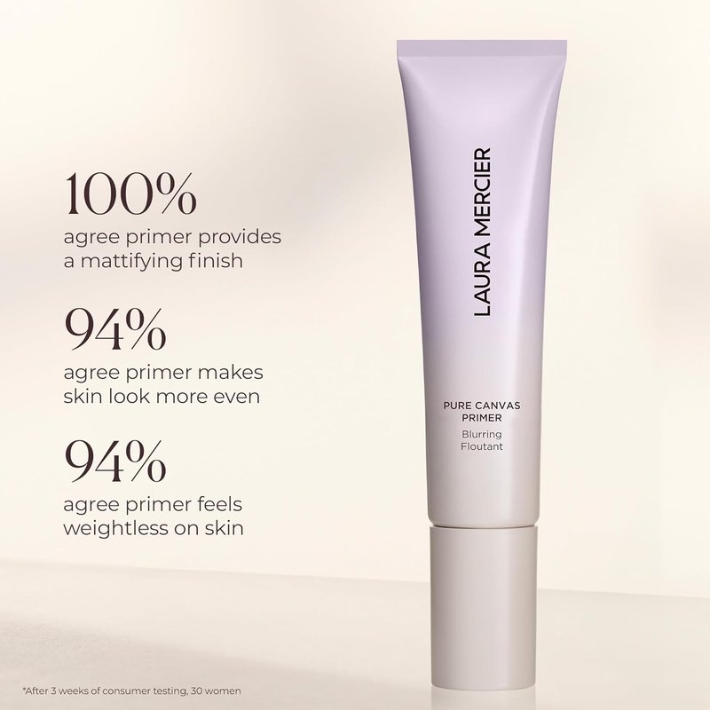 Laura Mercier Pure Canvas Primer - Hydrating & Blurring Makeup Base | Natural, Matte & Radiant Finish