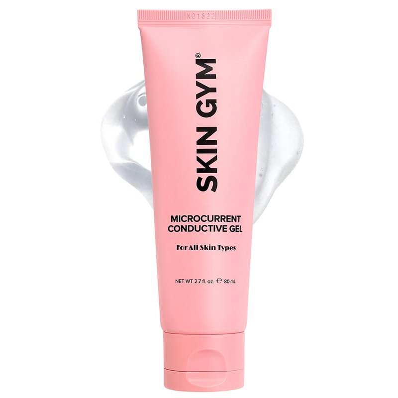 Skin Gym Microcurrent Conductive Gel for Face & Body, Hydrating Gel for Microcurrent Devices, Enhances Skin Comfort & Skincare Performance, 2.7 oz