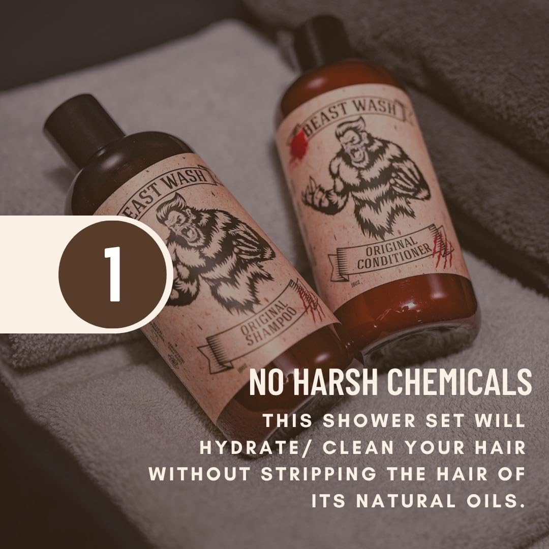 Johnny Slicks Conditioner - Supports Hydrated & Healthy Hair - Organic Oils & Shea Butter - Handmade Grooming - Rugged Scent - 16 oz