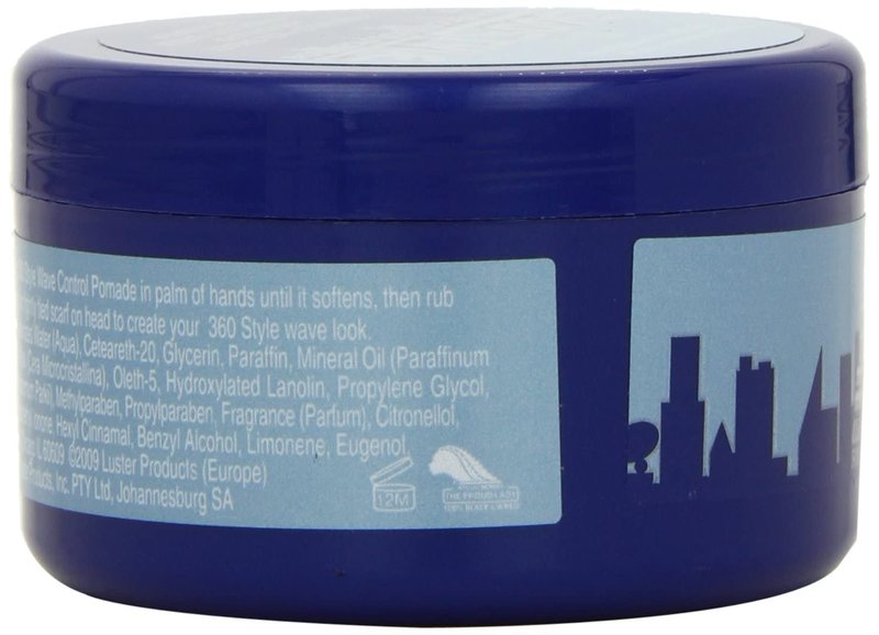 Lusters S-Curl 360 Wave Control Pomade - 3 Ounce | Perfect for Defined Waves, 6 Pack