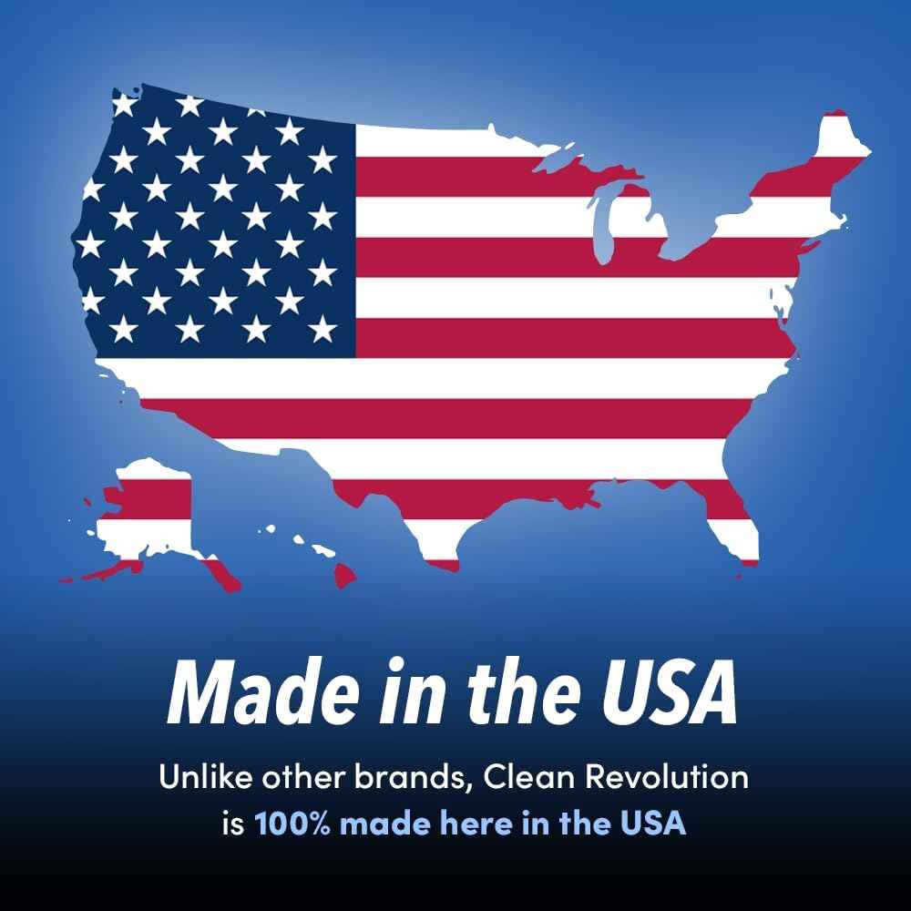 Clean Revolution Ready to Use Foaming Hand Soap| Three Pack | Jumbo 15oz Bottles | Gentle, Moisturizing & Eco-Friendly | Real Essential Oils | Fragrance Free | 45 Total Fl Oz, Clear