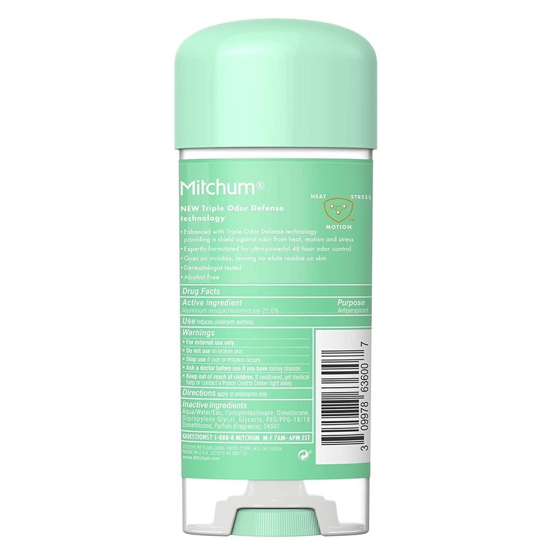 Mitchum Women's Clear Gel Anti-Perspirant Deodorant - Powder Fresh | 3.40 oz (Pack of 3)