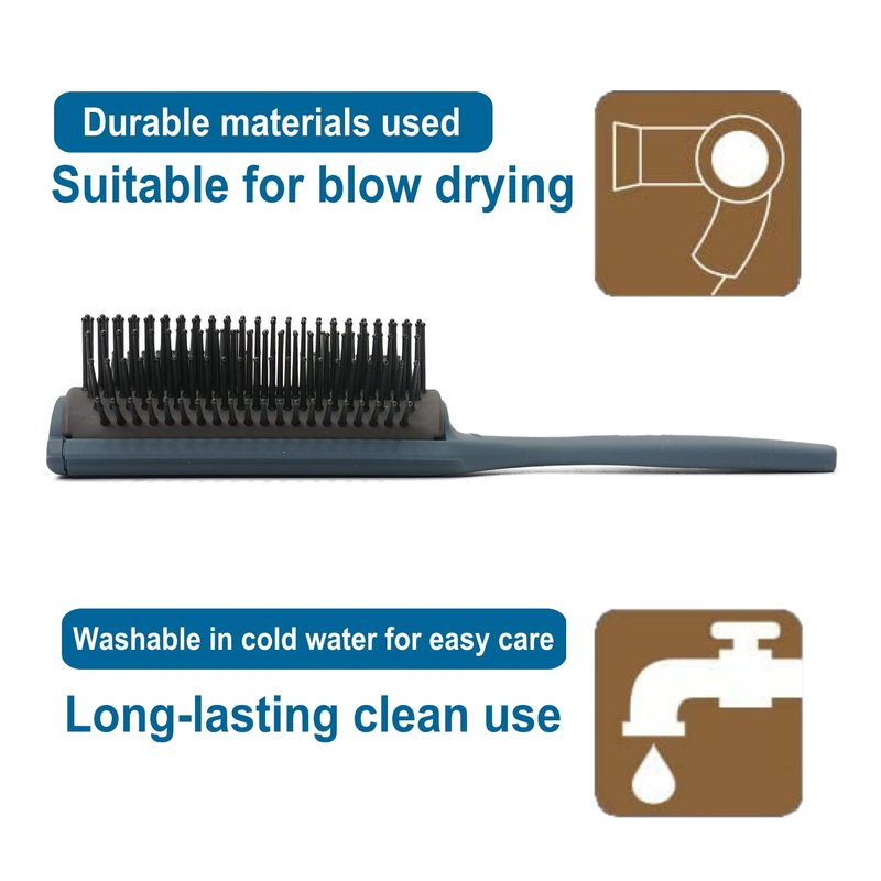 Vess Professional Hair Blow Brush Pro-2000 Ceramic 9 rows Wide Type-English Instruction Manual-Made in Japan