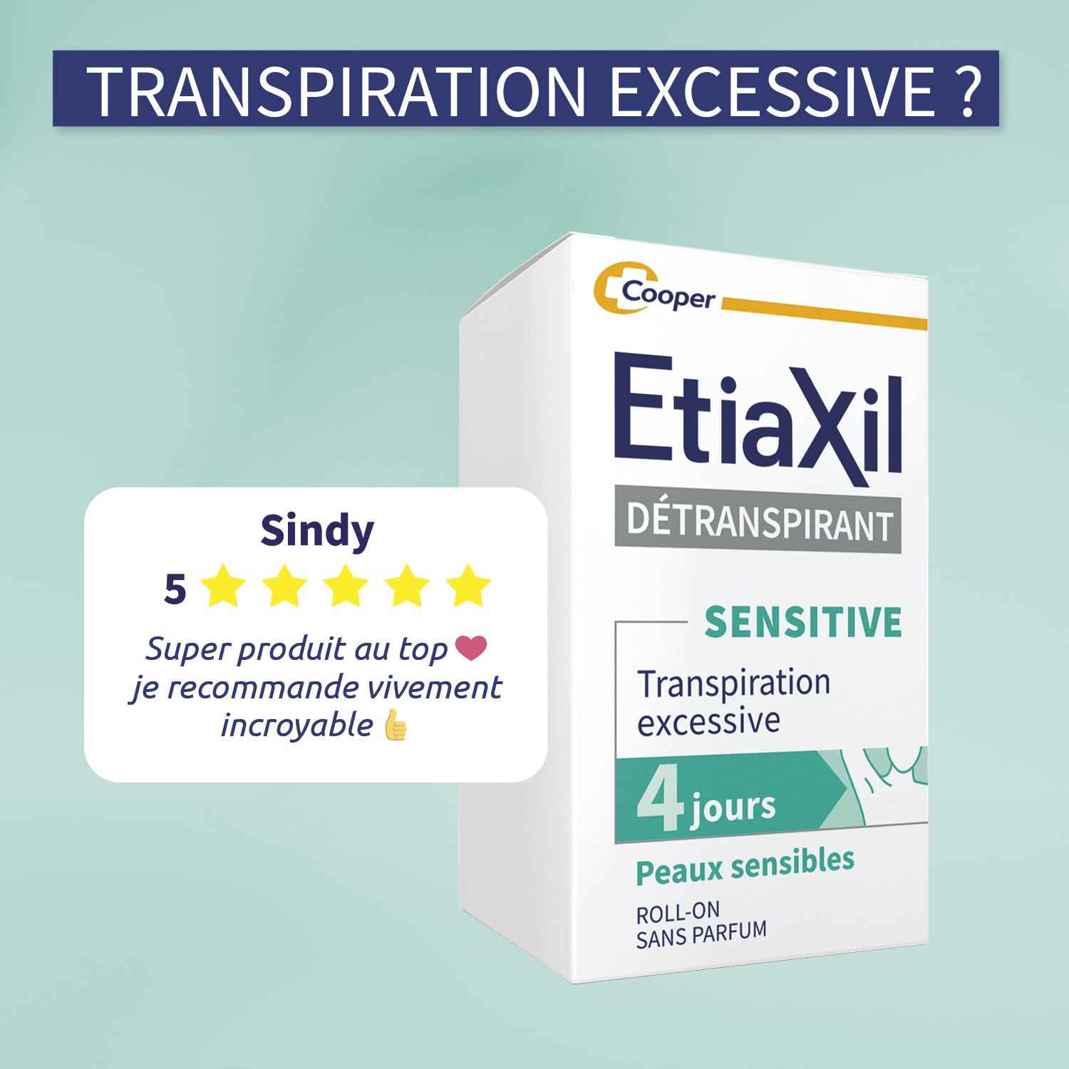 Etiaxil Behandlung für Schweißmittel – – empfindliche Haut – 15 ml