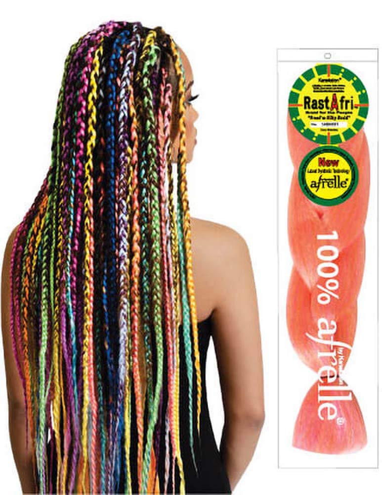 Rasta Fri Braids ( Pack of 3 ) #4/30, Medium Brown mixed with Auburn