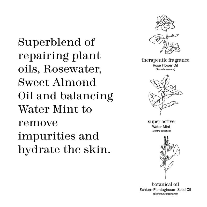 Rosewater & Mint Facial Cleansing Pads - Gently Removes Make-Up & Dirt | 60 Pads