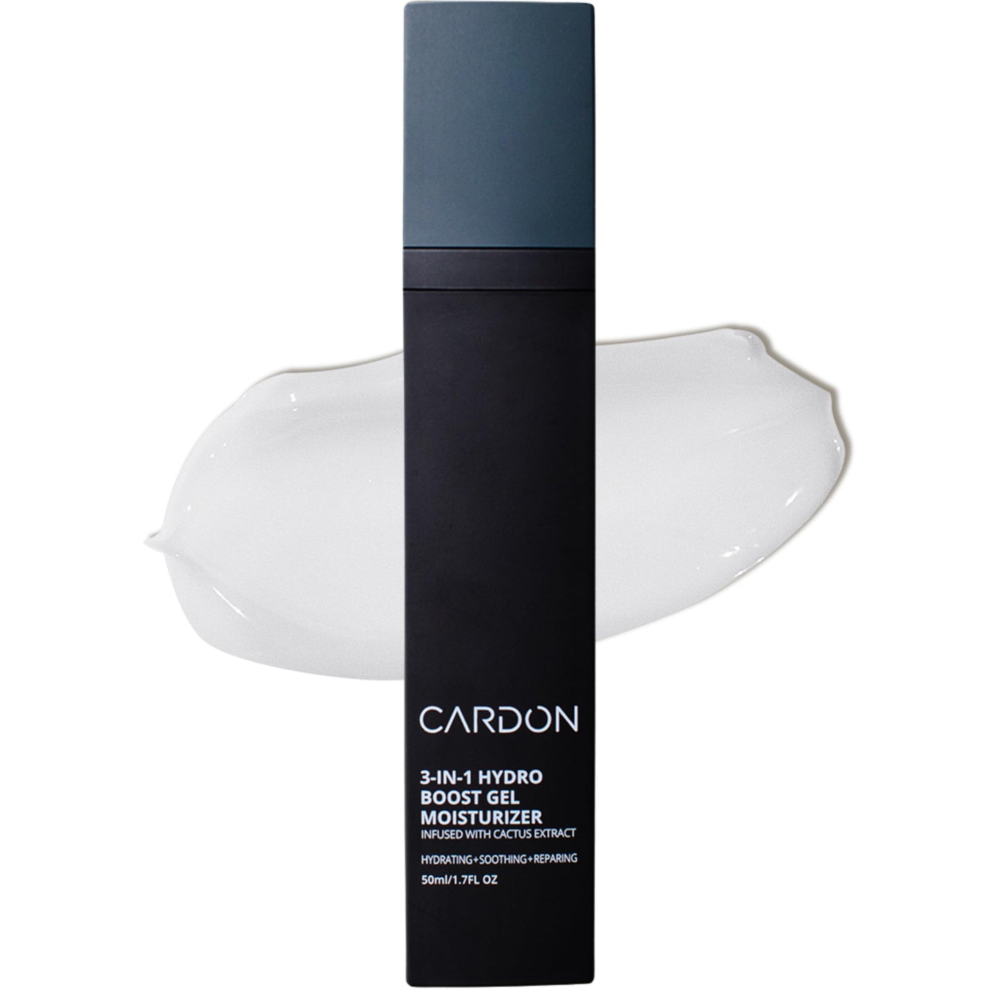 Cardon | Anti-Aging Face Moisturizer for Men | Korean Skincare Facial Lotion | Hydro Boost Gel | Healing Cactus Extract, Reduce Wrinkles, Repair Acne Scars | Ultra Light Face Cream (1 CT)