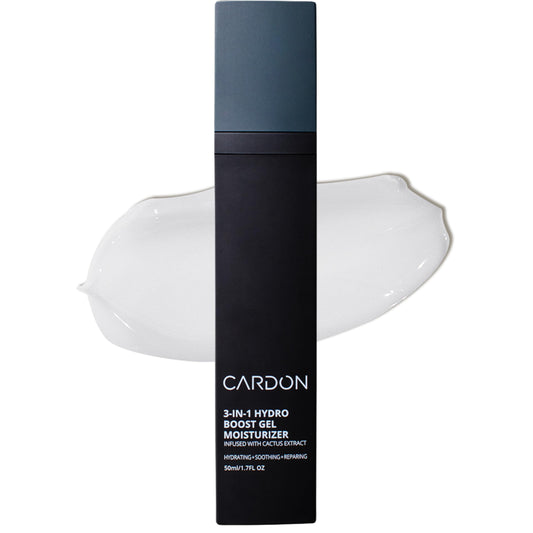 Cardon | Anti-Aging Face Moisturizer for Men | Korean Skincare Facial Lotion | Hydro Boost Gel | Healing Cactus Extract, Reduce Wrinkles, Repair Acne Scars | Ultra Light Face Cream (1 CT)