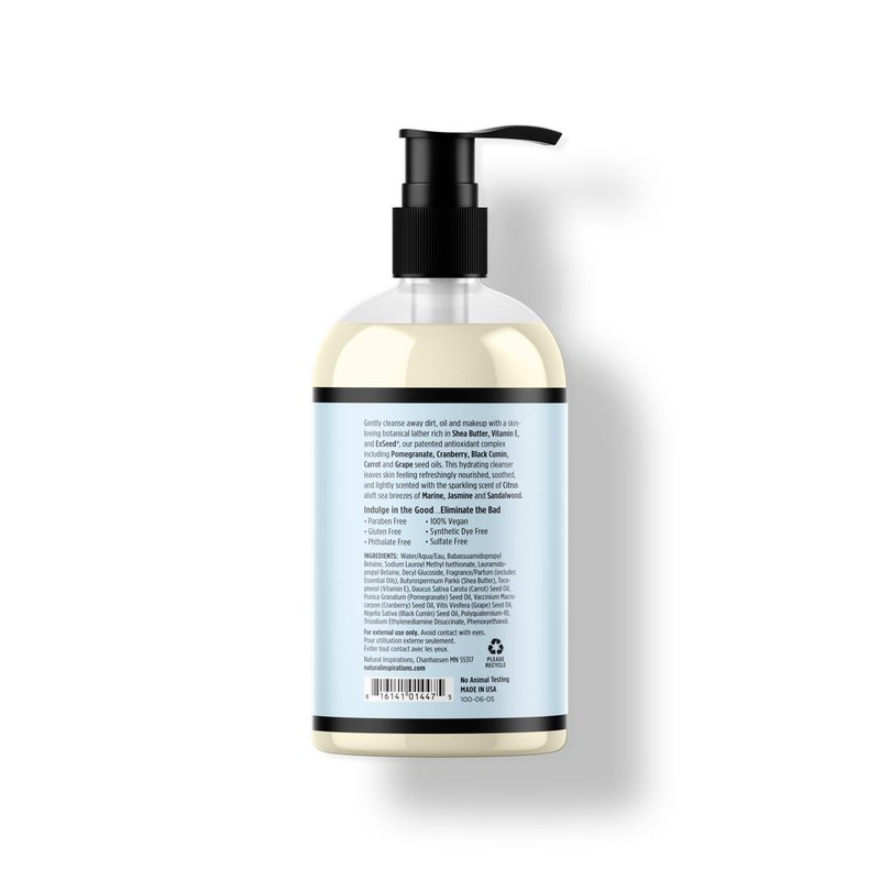 Natural Inspirations Sea Salt Citrus Moisturizing Hand + Face Wash 12oz