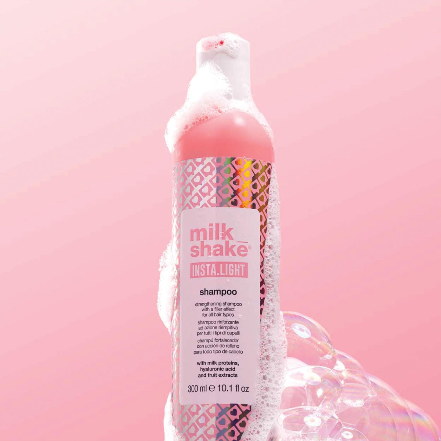 milk_shake Insta.Light Shampoo - Strengthening Shampoo with Filler Effect | Leaves Hair Soft and Shiny | 10.1 fl oz (300 ml)