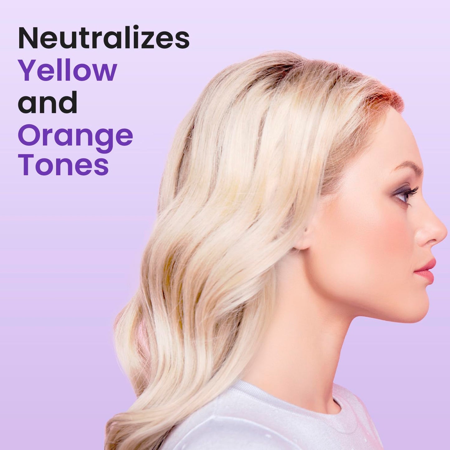 Nuva Botanicals Purple Shampoo for Blondes - Shampoo for Gray Hair for Women Removes Brassy Tones from Hair - Blonde Shampoo with Vitamin B5 - Hair Toner for Bleached Hair 6.8fl oz