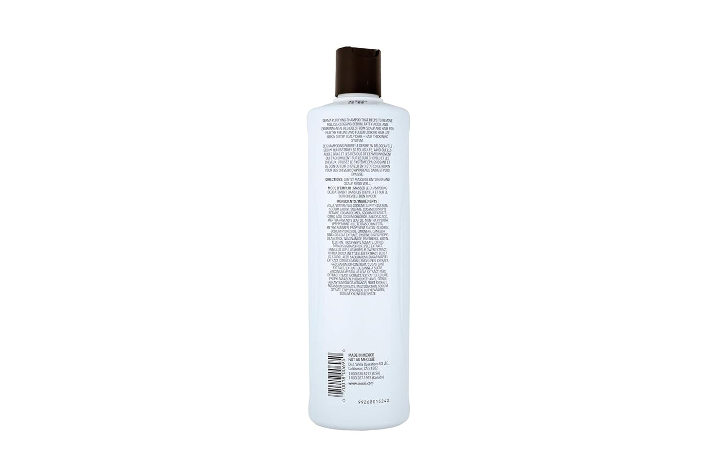 Nioxin Scalp & Hair Thickening Shampoo - Natural Hair Care | Strengthens Against Breakage with Niacinamide & Biotin