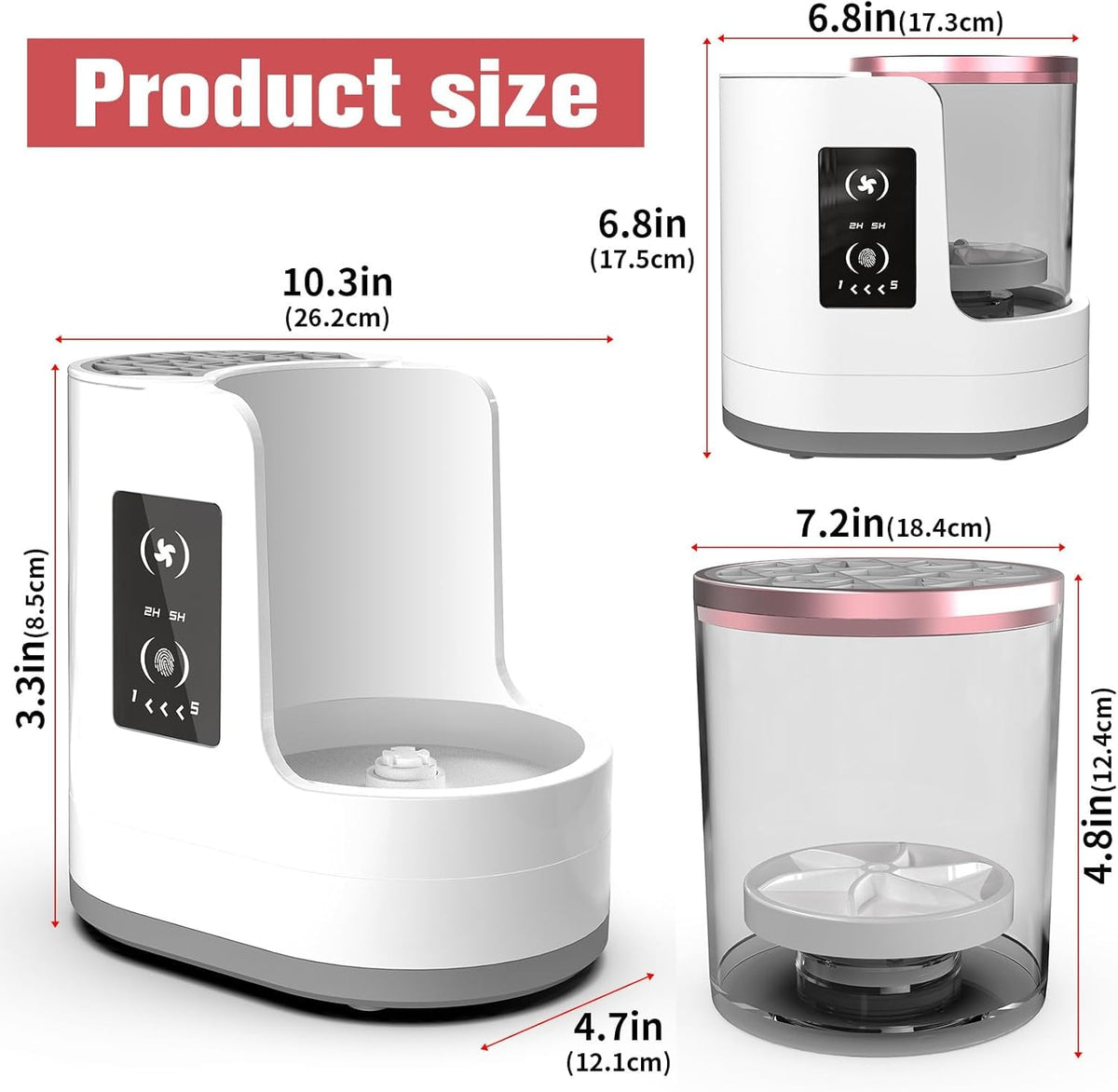 3 IN 1 Electric Makeup Brush Cleaner Machine With Makeup Brush Dryer-Holder-Portable Automatic USB Cosmetic Brushes Cleaner Tool for All Size Beauty Makeup Brush Set,Contour, Eyeshadow, Blush Brush