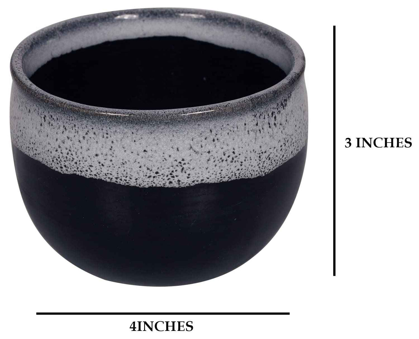 ETROVES 4 Inch Ceramic Shaving Soap Bowl - Shaving Mug for Men Shave Cream & Soap- Shaving Cup for Wet Shave (Blue White)