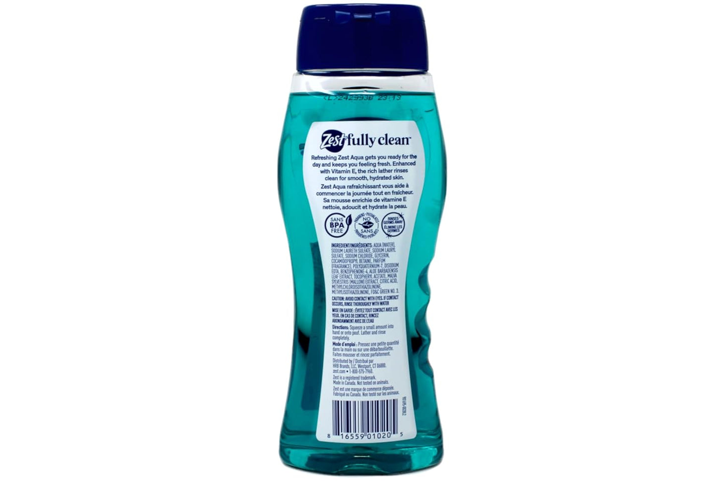 Aqua Body Wash with Vitamin E - Hydrating 18 Ounce | Pack of 3