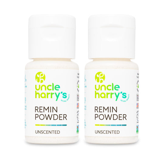 Uncle Harry's Unscented Remineralization Powder | All Natural Enamel Support for Sensitive Teeth | Powder for Strong Enamel (2 Pack, 1 oz)