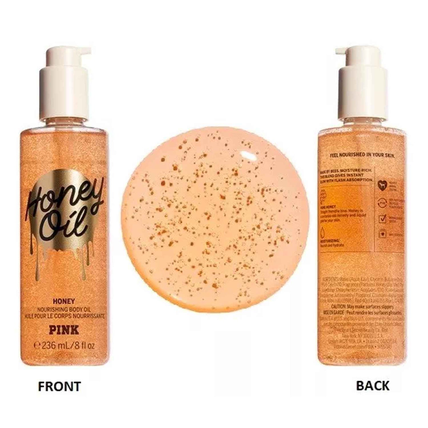 Victoria's Secret Pink Honey Soothing Body Care Body Oil 8 oz. (Honey)