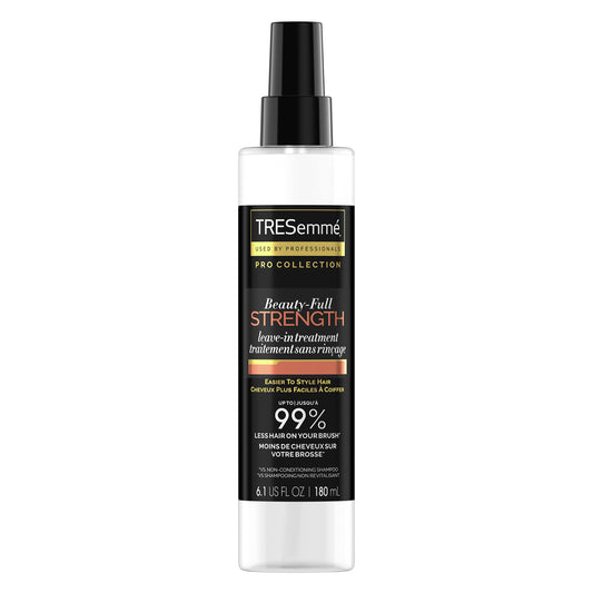 TRESemmé Pro Collection Beauty-Full Strength Leave-In Treatment for Fine, Damaged Hair - Lightweight Formula to Reduce Breakage 6.1 oz