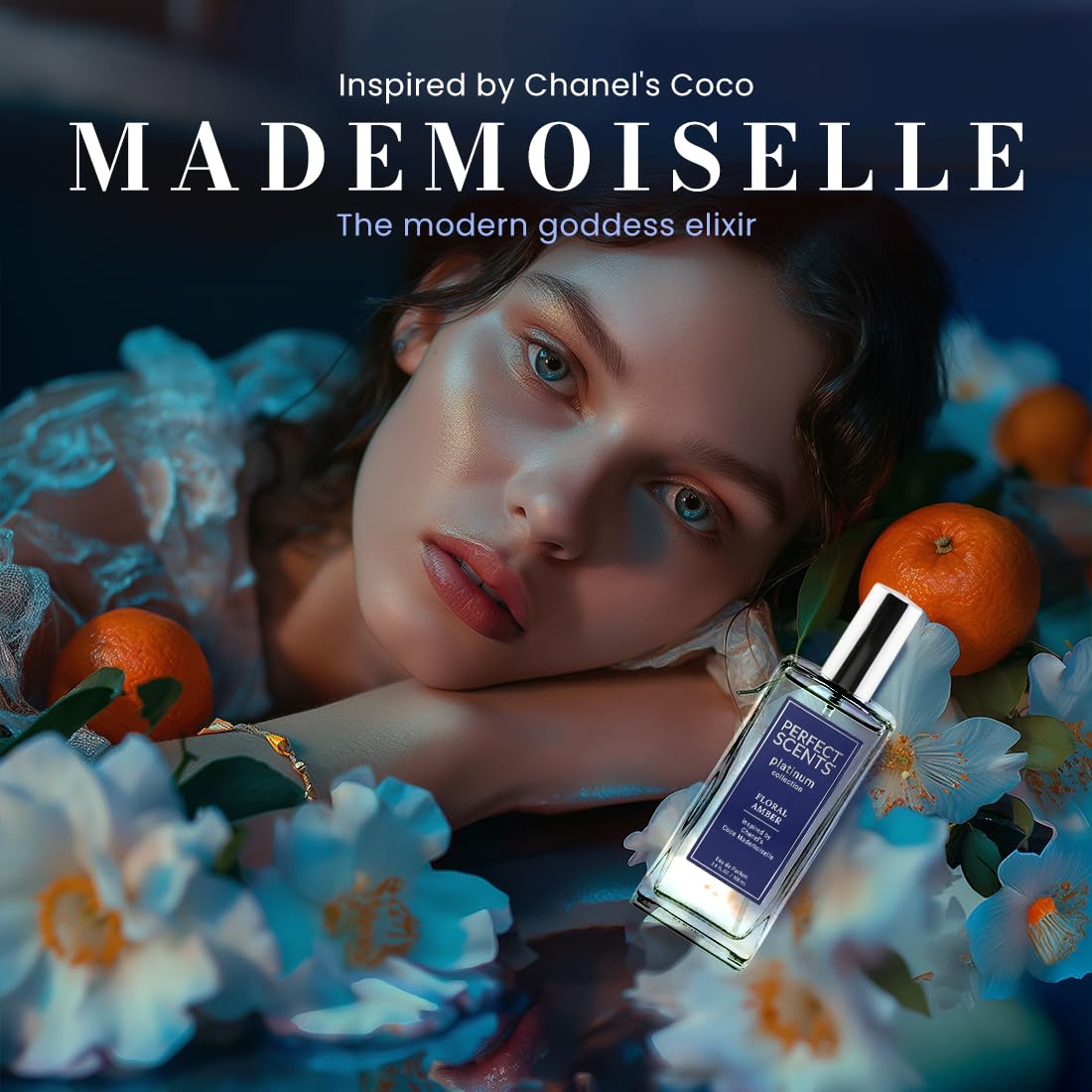 Perfect Scents Fragrances | Inspired by Chanel’s Coco Mademoiselle | Platinum Collection | Floral Amber | Women’s Eau de Parfum | Vegan, Paraben & Phthalate Free | Never Tested on Animals | 3.4 Fl Oz