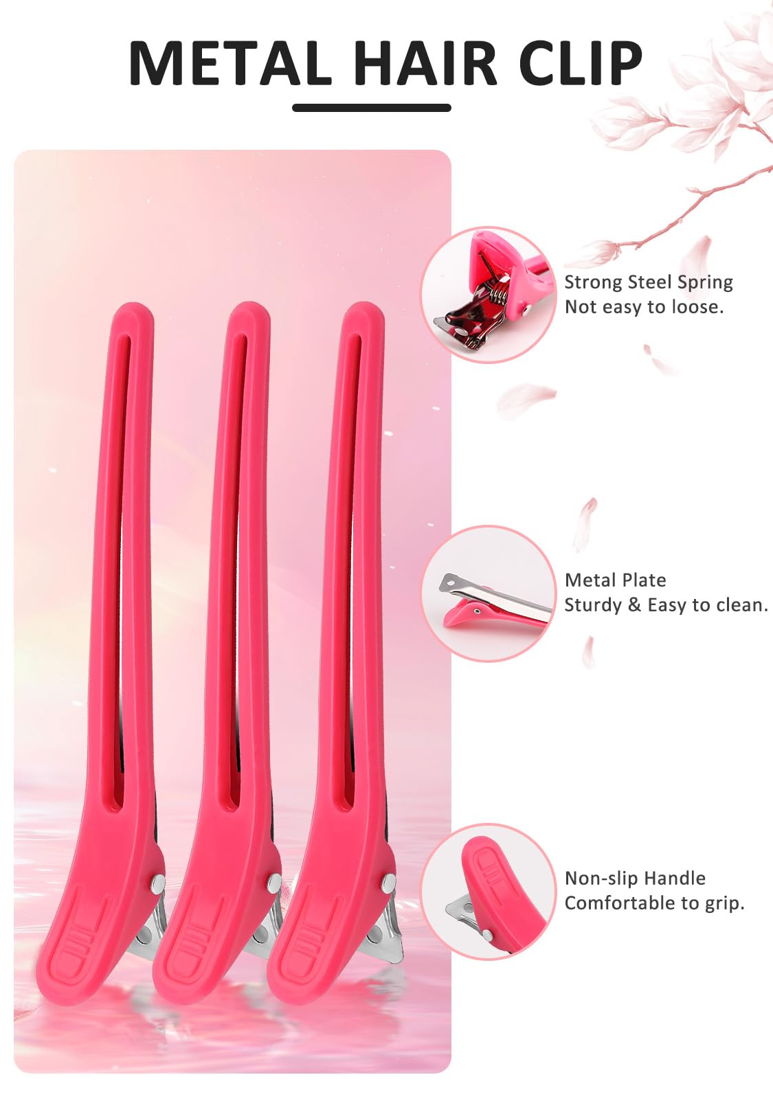 YOOVR 19PCS Hair Bleach Dye Kit with Hair Dye Brush and Bowl Whisk Hair Clips Protective Gear Set, Ideal for Hair Bleaching Coloring Highlighting, Essential Salon Supplies for Home Use (Pink)