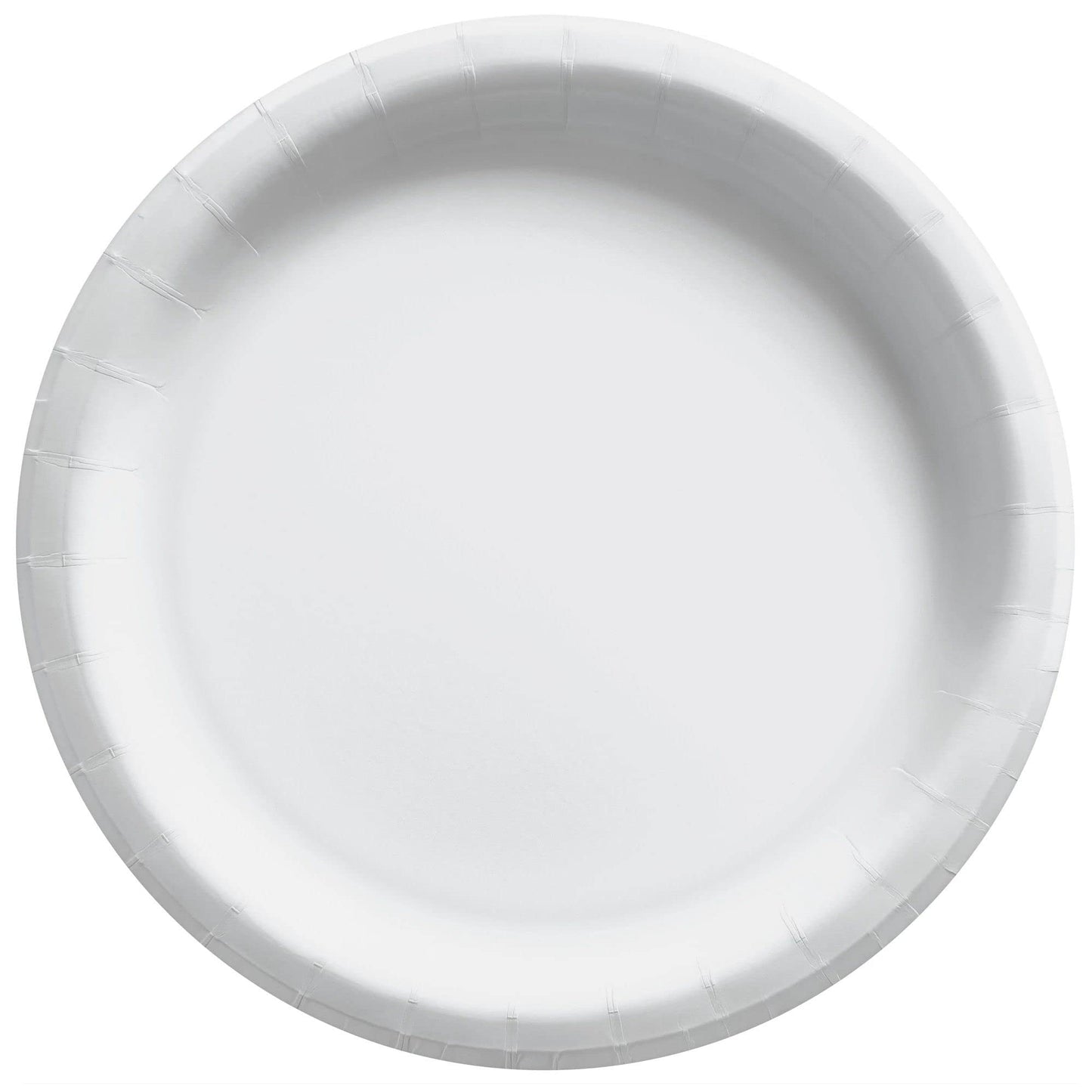 Frosty White Round Paper Plates - 10", 20 Ct