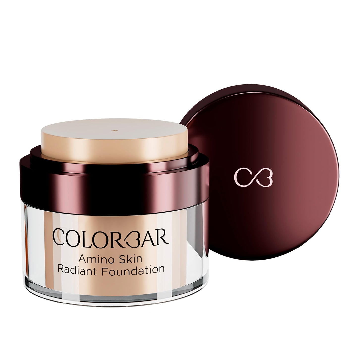 Colorbar Amino Skin Radiant Foundation - Liquid Foundation Makeup - Medium to Full Buildable Coverage Hydrating Foundation - 002 Petal Fair - 0.5 oz