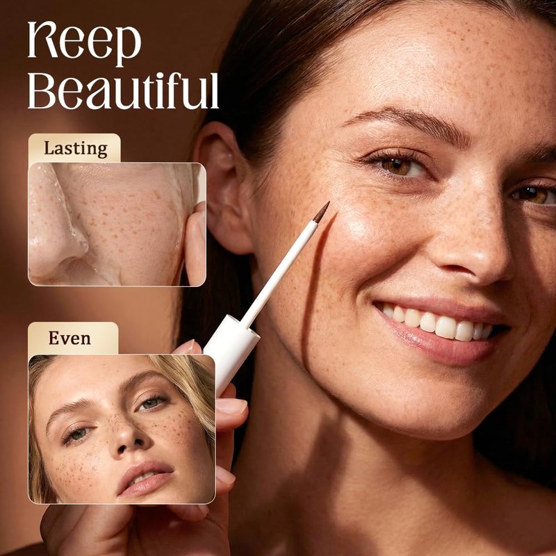 Water Resistant Freckle Pen - Natural Looking Faux Freckles Makeup | Buildable 30ml Liquid Stamp