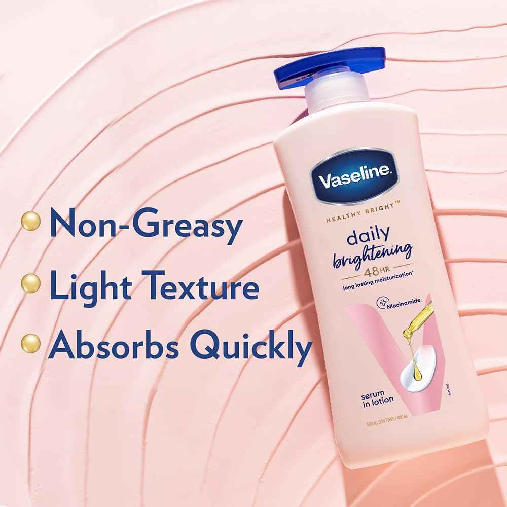 Vaseline Healthy Daily Lotion | With Vitamin b3 Triple Sunscreens | Body Lotion | 400ml (13.52 Fl Oz)